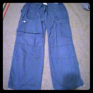 Navy blue Koi scrub pants